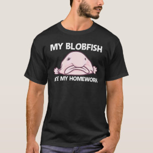 T-shirt Blobfish pour garçons enfants poisson de mer profo