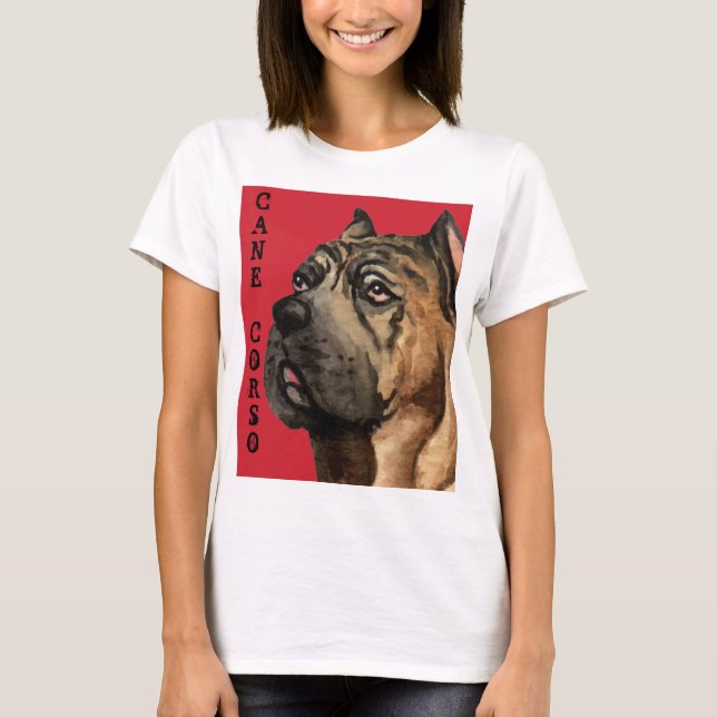 T-shirt Bloc de couleur Canne Corso (Devant)