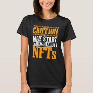 T-shirt Bloc de crypto-monnaie non fongible Nft