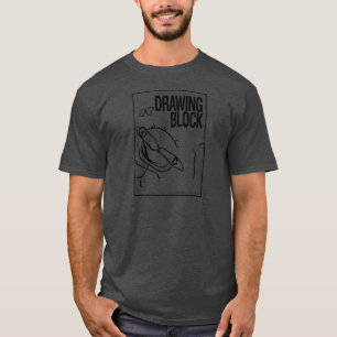 T-shirt Bloc de dessin de Cheryl - noir
