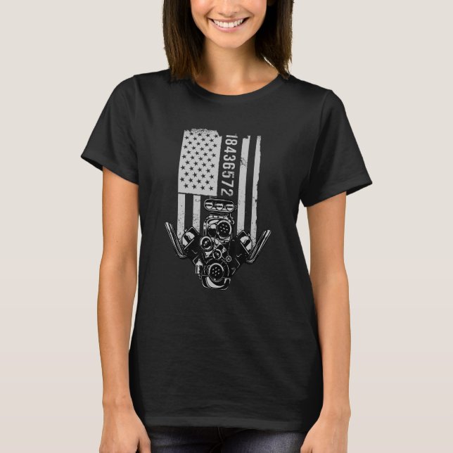 T-shirt Bloc moteur V8 18436572 V8 (Devant)
