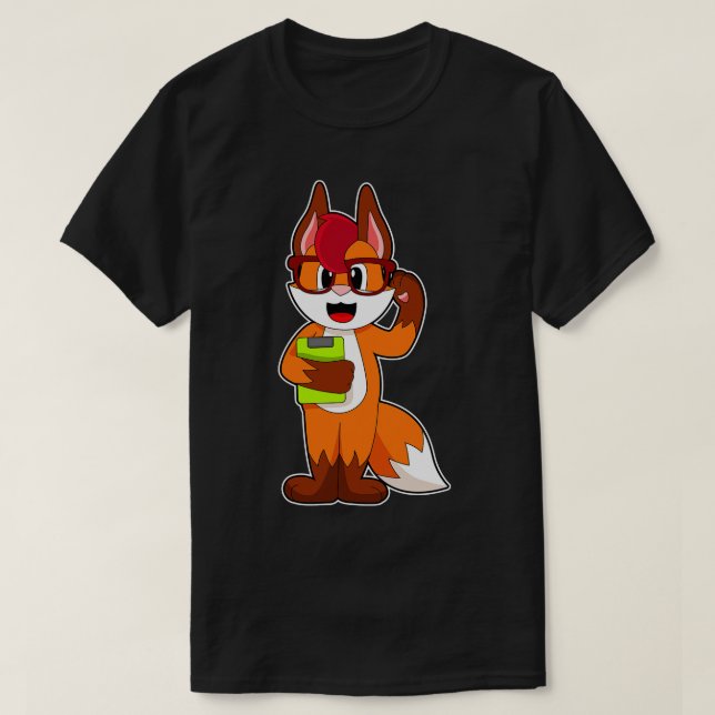 T-shirt Bloc-notes du secrétaire Fox (Design devant)