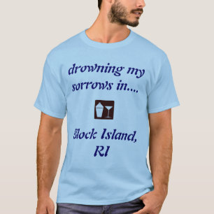 T-shirt Block Island, RI PARTY ! Nouvelle boisson d'été Sh