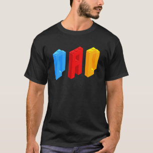 T-shirt Blocks Master Papa Brick Builder Cool Builder Papa