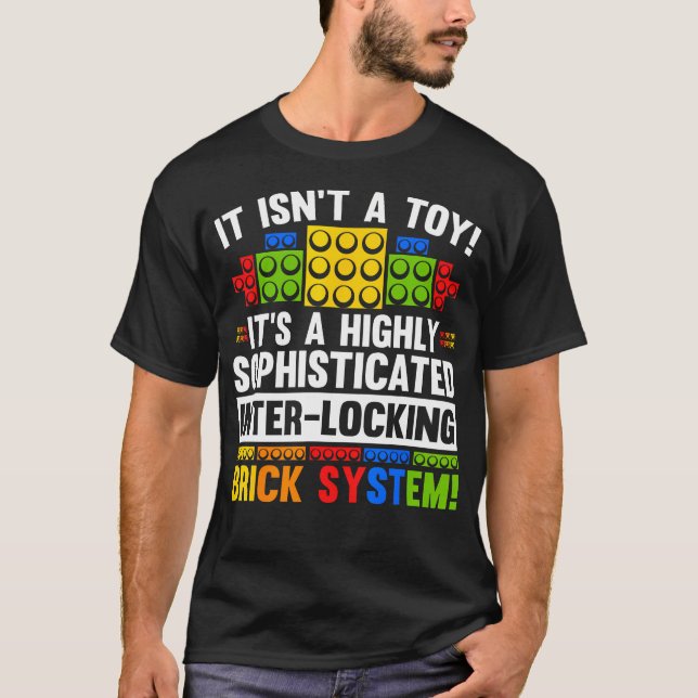 T-shirt Blocs de briques du constructeur principal Jouer a (Devant)