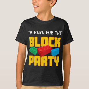 T-shirt Blocs de construction amusants Block Party Pré-mat