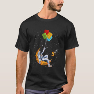 T-shirt Blocs de construction Bracelets Astronaut spatial 