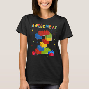 T-shirt Blocs de construction briques 2 ans Awesome 2ème B