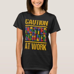 T-shirt Blocs de construction Master Builder Bricks 1