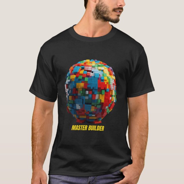 T-shirt Blocs de construction Master Builder Briques (Devant)