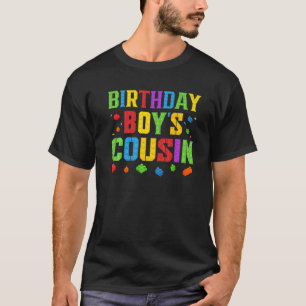 T-shirt Blocs de couture du garçon d'anniversaire Maître B