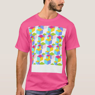 T-shirt Blocs de jouets colorés Motif
