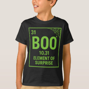 T-shirt BLOG drôle Table périodique Halloween Pun Shirt