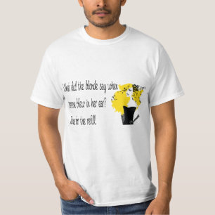 T-shirt blond de plaisanterie