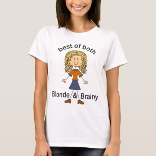 T-shirt Blonde et Brainy