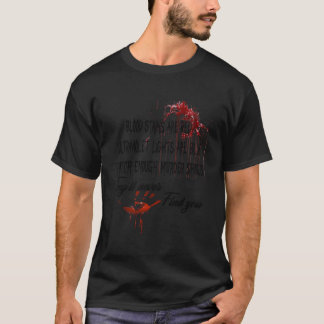 T-shirt Blood Stains Are Red Ultraviolet Lights Are Blue H