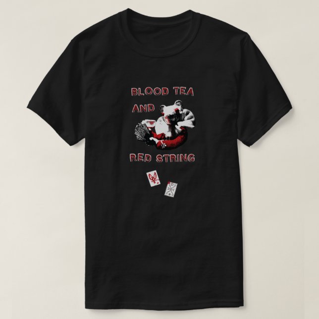 T-shirt Blood Tea & Red String - Smaller Design-ALL STYLES (Design devant)