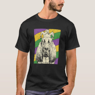 T-shirt Bloodhound Jester Mardi Gras Chien Maman ou Papa