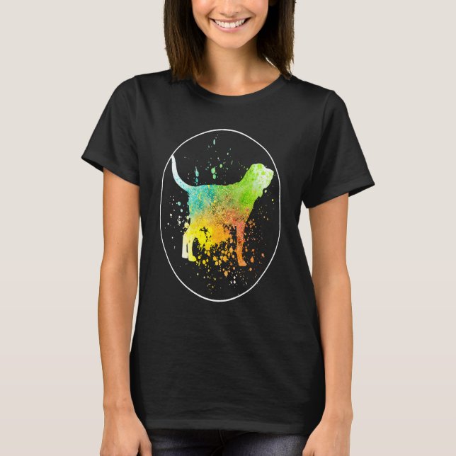 T-shirt Bloodhound Vintage  1 (Devant)