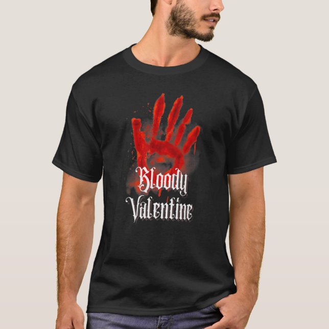 T-shirt Bloody Valentine Gothique Emo Mystérieux Occult Di (Devant)