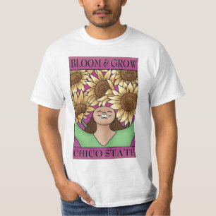 T-shirt Bloom & Grow Chico State (rose)
