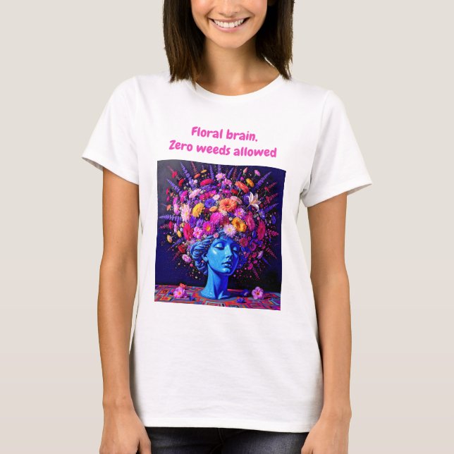 T-shirt "Bloom of Eternity" - Un portrait surréaliste colo (Devant)