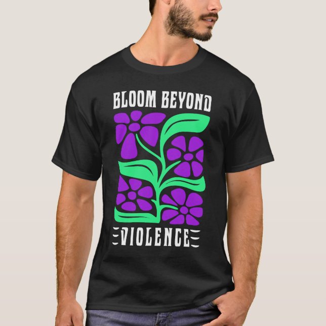 T-shirt Bloquer au-delà de la violence (Devant)