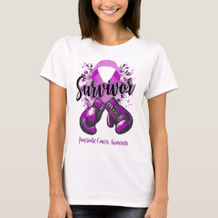 T-shirt Blossom Pancréatic Cancer Guerrier Survivant