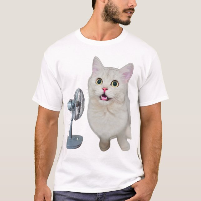 T-shirt Blown Away Cat-titude (Devant)