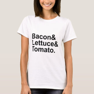 T-shirt BLT Bacon Laitue Tomate Liste Chaîne
