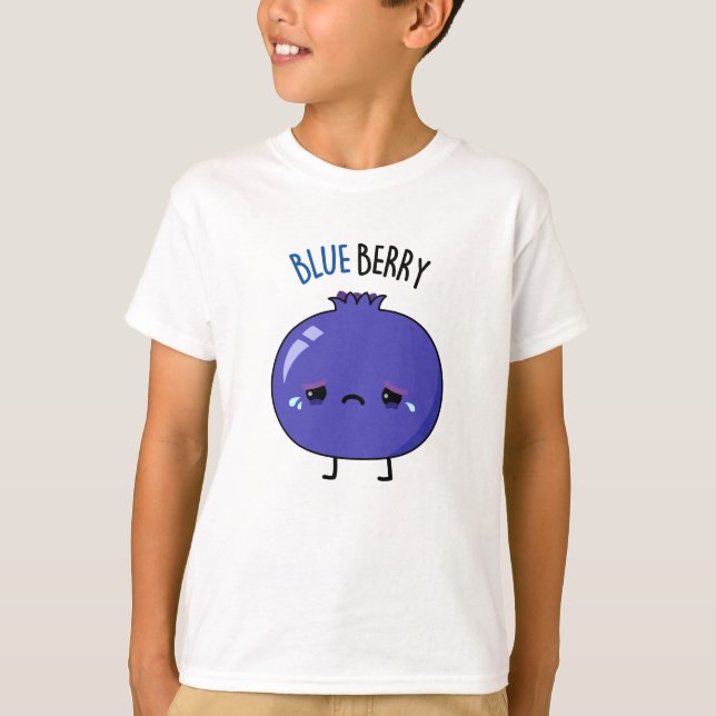 T-shirt Blue Berry Funny Blueberry Pun (Devant)