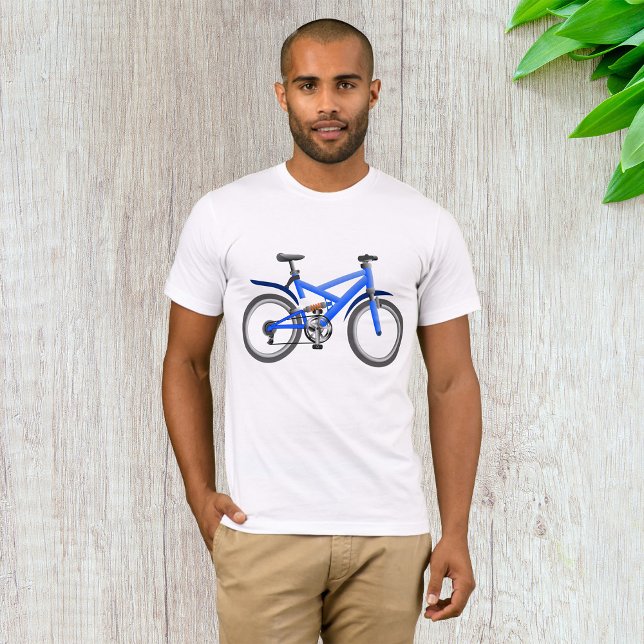 T-Shirt Blue Bicycle Mens (Créateur téléchargé)