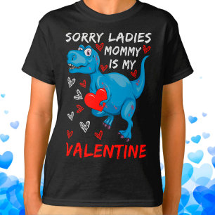 T-shirt Blue Dinosaur Désolé Mesdames maman est ma Saint V