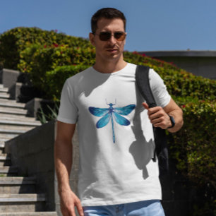 T-shirt Blue Dragonfly réaliste