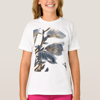 T-shirt Blue Floral Design Plant