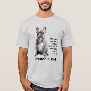 T-shirt Blue Frenchie Papa