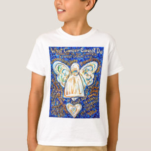 T-shirt Blue & Gold Cancer Angel