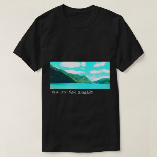 T-shirt Blue Lake New Zealand Lake Tikatipu Voyage