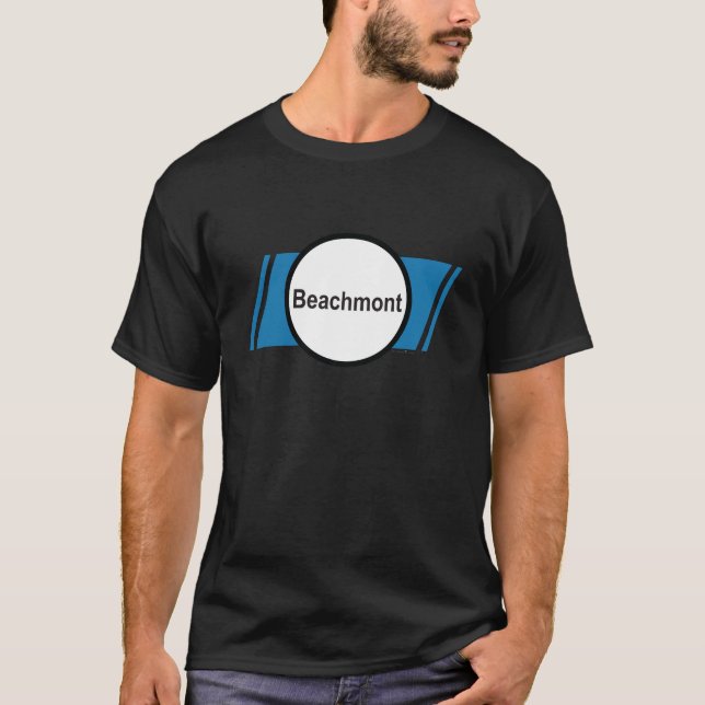 T-shirt BLUE LINE : Beachmont (Devant)