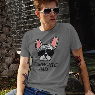 T-shirt Blue Merle French Bulldog Frenchie Chien Papa