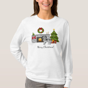 T-shirt Blue Merle Mini Goldendoodle - Salle de Noël