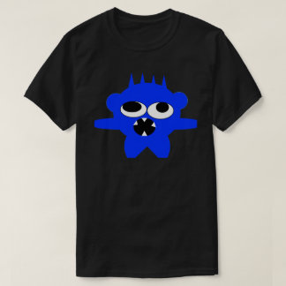 T-shirt Blue Mini Monster Tee a Skullnskin Graphic Design