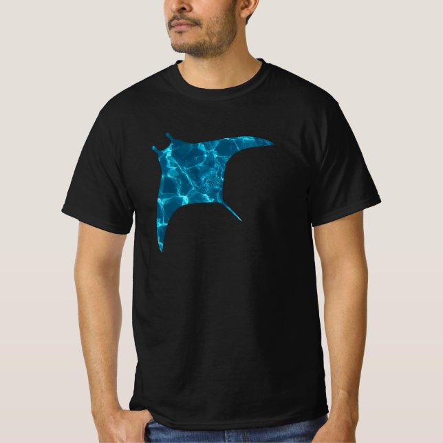 T-shirt Blue Ocean Stingray (Devant)