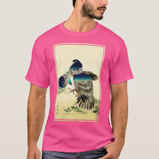 T-shirt Blue Pigeons par Kono Bairei