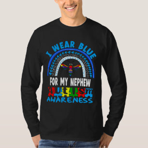 T-shirt Blue Rainbow Bee Autism Nephew Kindness Active