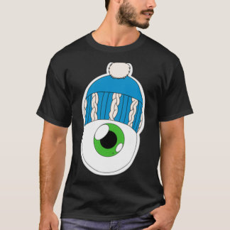 T-shirt Blue Winter Casquette Eyeball Green Iris