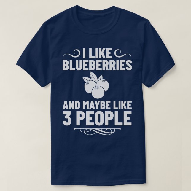 T-shirt Blueberry Plant Blueberries Fermier Bush Tree Muff (Design devant)