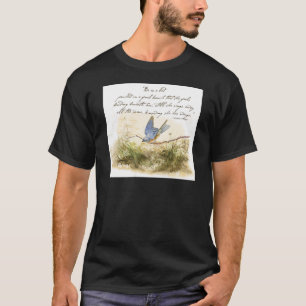 T-shirt Bluebird sur Branche Victor Hugo Poème inspirant