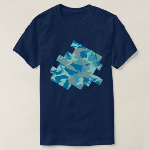 T-shirt BlueBlast Camo Motif Dessin numérique