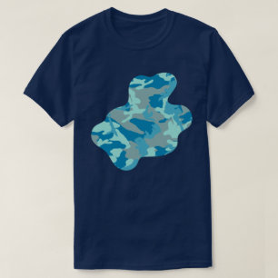 T-shirt BlueBlast Camo Motif Paint Splat v3